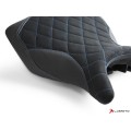 LUIMOTO DIAMOND Rider Seat Covers for the YAMAHA YZF-R3 (15-24), YZF-R25 (14-20), and MT-03 (20-23)